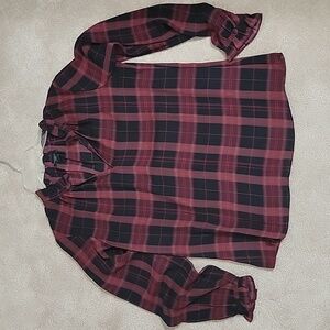 Plaid blouse